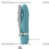 Vibrador de suave textura sumergible bcute celeste